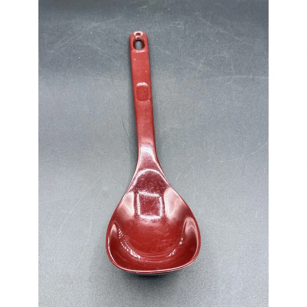 Rubbermaid 7444 Dark Burgundy Brown Plastic Serving‎ Spoon 11.5